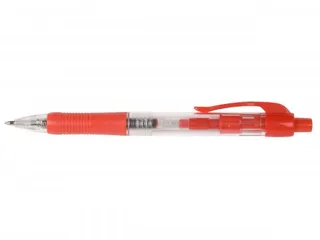 Balpen Retractable Medium Punt Rood - 1