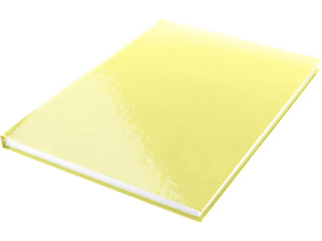 Dummyboek Kangaro A4 geel pastel hard cover 80 blad blanco 100 grams