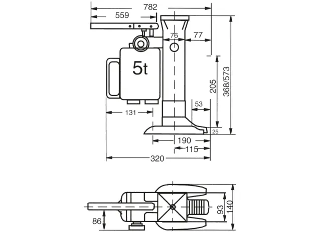 Machineheffers 6931 5000kg