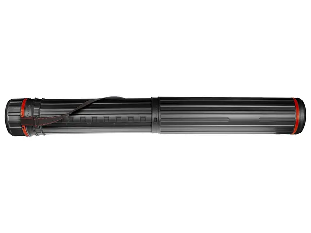 Tekenkoker Kangaro zwart PP 12.5 cm uitschuifbaar 77 - 132 cm