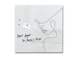 OUTLET Glas-magneetbord Sigel Artverum Line Art. 480x480x15 mm