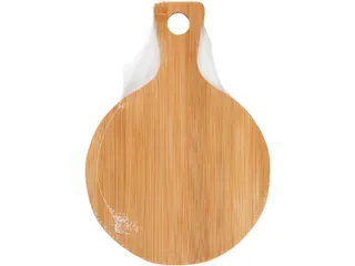 Snijplank Creativ Company rond Ø 17cm, lengte 24cm bamboe - 1