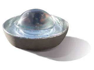 wegdekreflector,HxØ 44x100mm,overrijd H 19mm,veiligheidsglas - 2