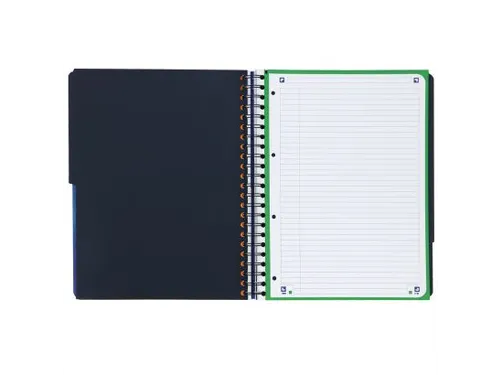 Projectboek Oxford Scribzee A4+ 4r Lijn 120vel Blauw