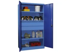 systeemkast,HxBxD 1950x1040x630mm,3xStalen bodem,RAL7035,front RAL5012