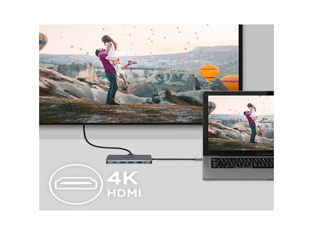 USB-C Adapter Dockingstation 12in1 Type C dongle Zilver