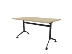 klaptafel,HxBxD 750x1400x800mm,hoekig,T-voet donkergrijs,ovale buis