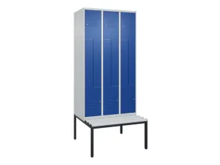 Z-garderobekast,HxBxD 2120x900x815mm,6vak,vak B 300mm,cil.-slot - 1