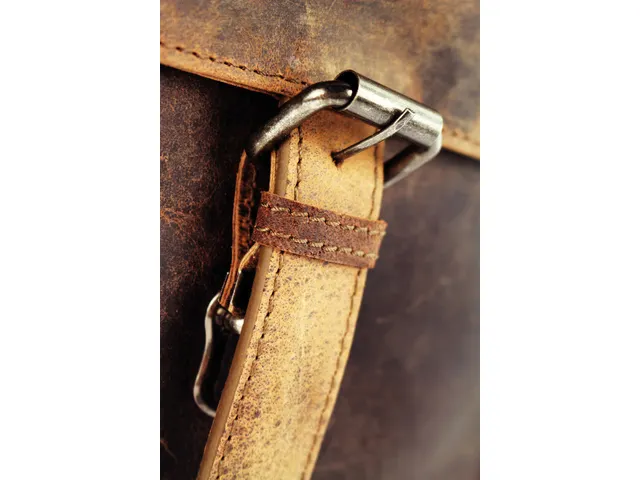 Serviette business cuir véritable marron