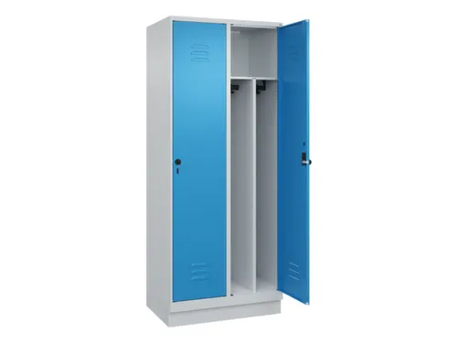 locker voor scheiding van kleding,HxBxD 1950x800x500mm,2vak
