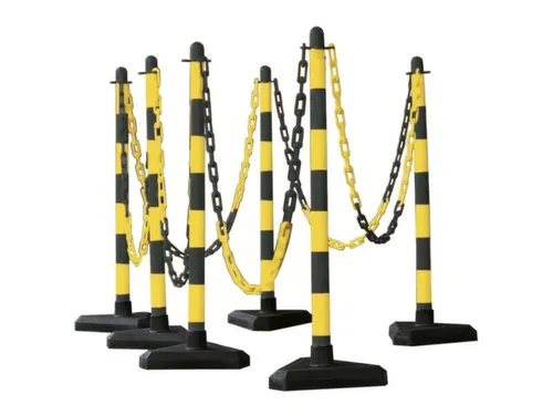 Kettingstaander-set 6 Kettingstaanders Driehoekige Voet 10 M Ketting