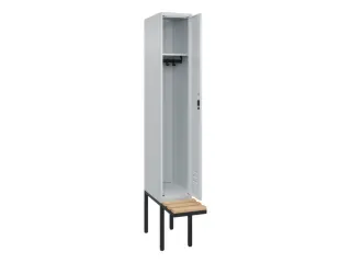 locker met bank,HxBxD 2120x300x815mm,1vak,vak B 300mm,cil.-slot - 2