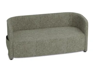 sofa,2-zits,stof lichtgrijs,HxBxD 760x1570x760mm,2zijvakken - 2