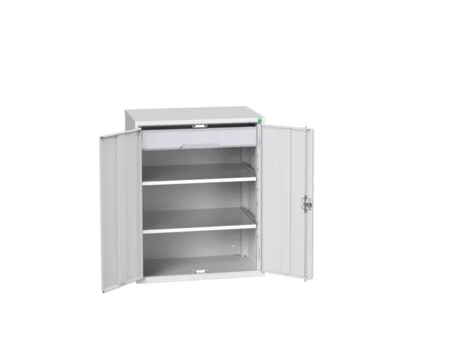 universele kast,HxBxD 1000x800x550mm,2xStalen bodem,1lade(n)