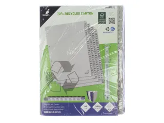 Tabblad ECO Kangaro A4 cijfers 180 grams grijs karton 4-gaats 100-deli - 4