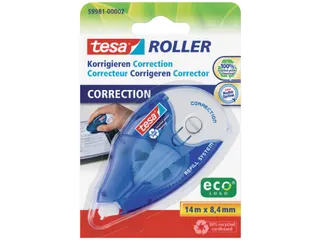 Correctieroller Tesa 8.4mmx14m ecoLogo navulbaar op blister - 1