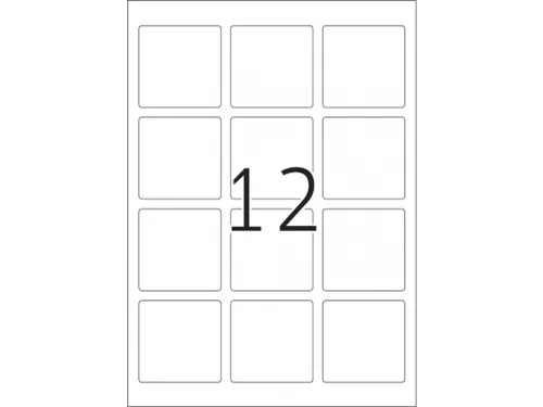 HERMA 10109 Verwijderbare etiketten A4 60x60mm Wit 300 stuks