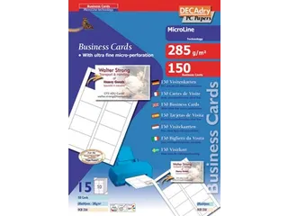 Decadry Visitekaarten MicroLine 85x54 mm - 1
