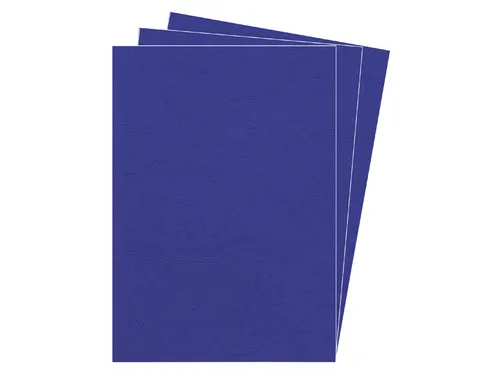 Voorblad Fellowes A4 lederlook royal blauw 25 stuks