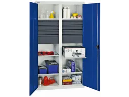 Materiaalkast Hxbxd 1800x1000x500mm 6legborden Uitschuifbaar 8laden