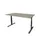 Bureau Linesto Plus Hoogte instelbaar 140x80cm Robson eik T-poot Zwart