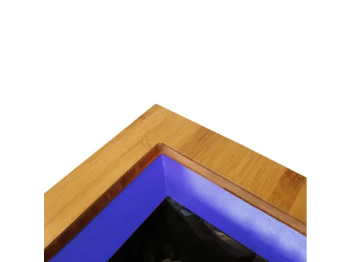 Afvalinzamelingsunit Lune Paxa Medium 34 Liter Wit Bamboe Blauw
