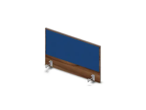 opzetpaneel bureau aanbouw achter NP-tiepolo nut BN6016-blauw 800mm