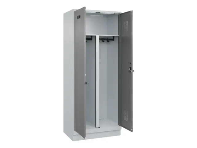 PBM-locker,HxBxD 1950x800x500mm,2vak,vak B 400mm,draaigrendel