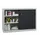 schuifdeurkast,HxBxD 1000x1500x600mm,RAL7035,front RAL7016