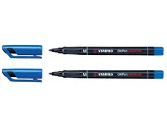 Viltstift STABILO OHpen 843/41 permanent rond medium blauw