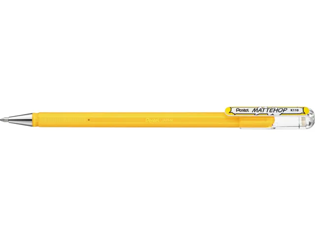 Roller gel Pentel Mattehop K110 Medium jaune