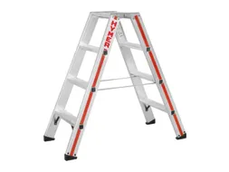 trapladder,beide zijden,2x4treden,Stand H 0,45m,balk L 1,04m,aluminium
