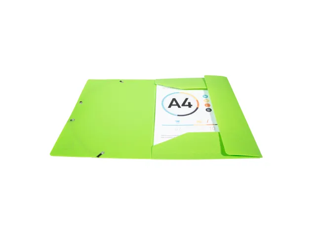 Elastomap 3 kleppen polypropyleen 7/10de Forever PP - A4-Anijsgroen -