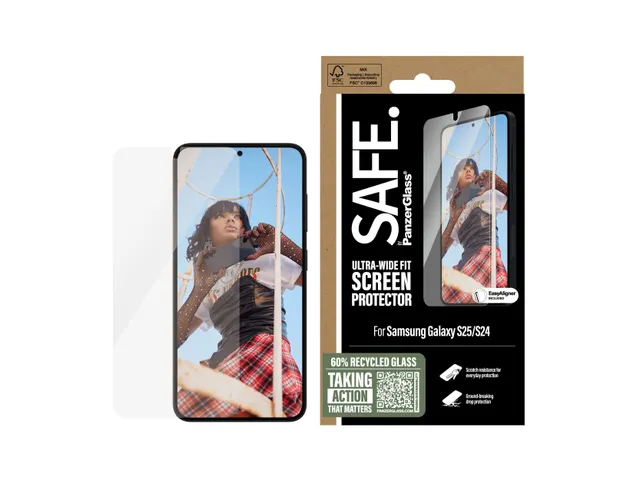 PanzerGlass SAFE. by Screen Protector Samsung Galaxy S25 | S24 | Ul