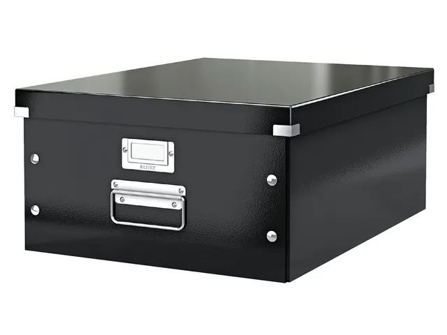 Opbergbox Leitz Click & Store 369x200x482mm Zwart 85% gerecycled karto