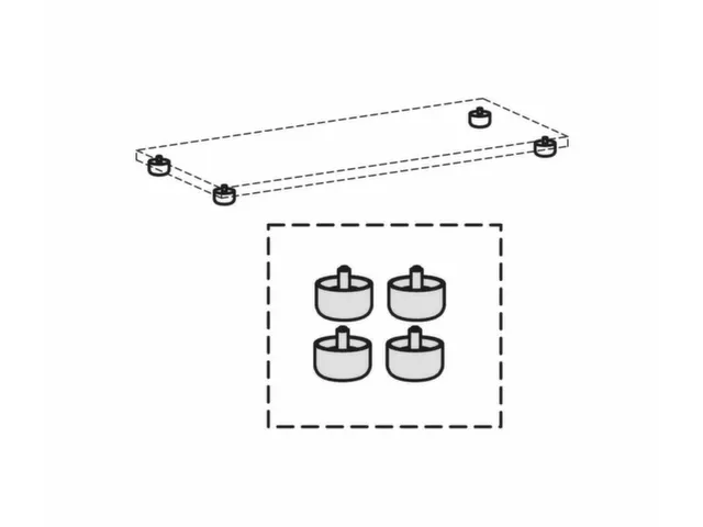 stelschroeven,v. kantoorstelling B 1000