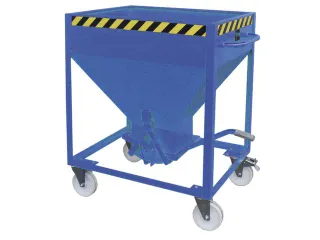 Stortgoedbak Hxlxb 780X1220Mmx1115Mm 375L Wielen Ral5012 - 1