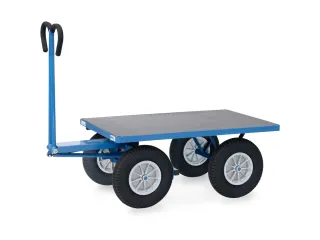 Handtrekwagen 6404P 750kg 1200x800mm polyurethaan wielen - 1