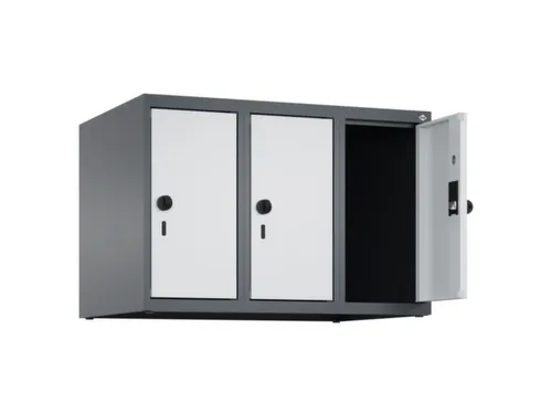 opzetkast,v. locker,3vak.,vak B 250mm,HxBxD 500x750x500mm,vleugeldeur