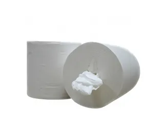 Handdoekrol Wit Midi Coreless cellulose 1-laags 19cmx300m 6 rollen - 2