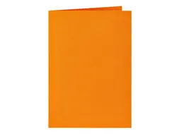 Correspondentiekaart Papicolor dubbel 105x148mm oranje pak à 6 stuks