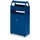 Combi-Asbak 8/60 liter Blauw 960x480x250 Overkapping Verzinkt