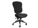 chaise de bureau pivotante,Mécan. synchrone,assise tissu noir