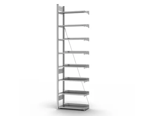 dossierstelling,aanbouwveld,HxBxD 2700x760x335mm,vaklast 60kg