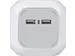 Bloc multiprise Brennenstuhl ALEA 4 prises 2 USB 1,4m blanc H05VV-F 3G
