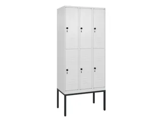 dubbeldekse locker,HxBxD 2120x900x500mm,3x2vak.,vak B 300mm - 1