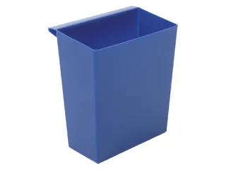 Inzetbak voor vierkante tapse papierbak blauw - 1