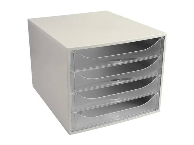 Ladenblok Ecobox 4 Laden Grijs A4+