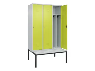 locker voor scheiding van kleding,HxBxD 2120x1200x815mm,3vak - 2