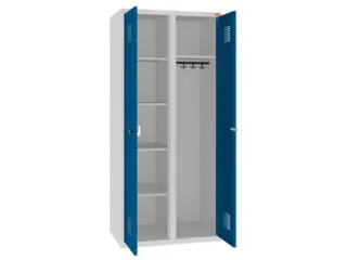 kleding-/wasgoedkast,RAL 7035/RAL 5010,HxBxD 1800x800x500mm,2vak - 1